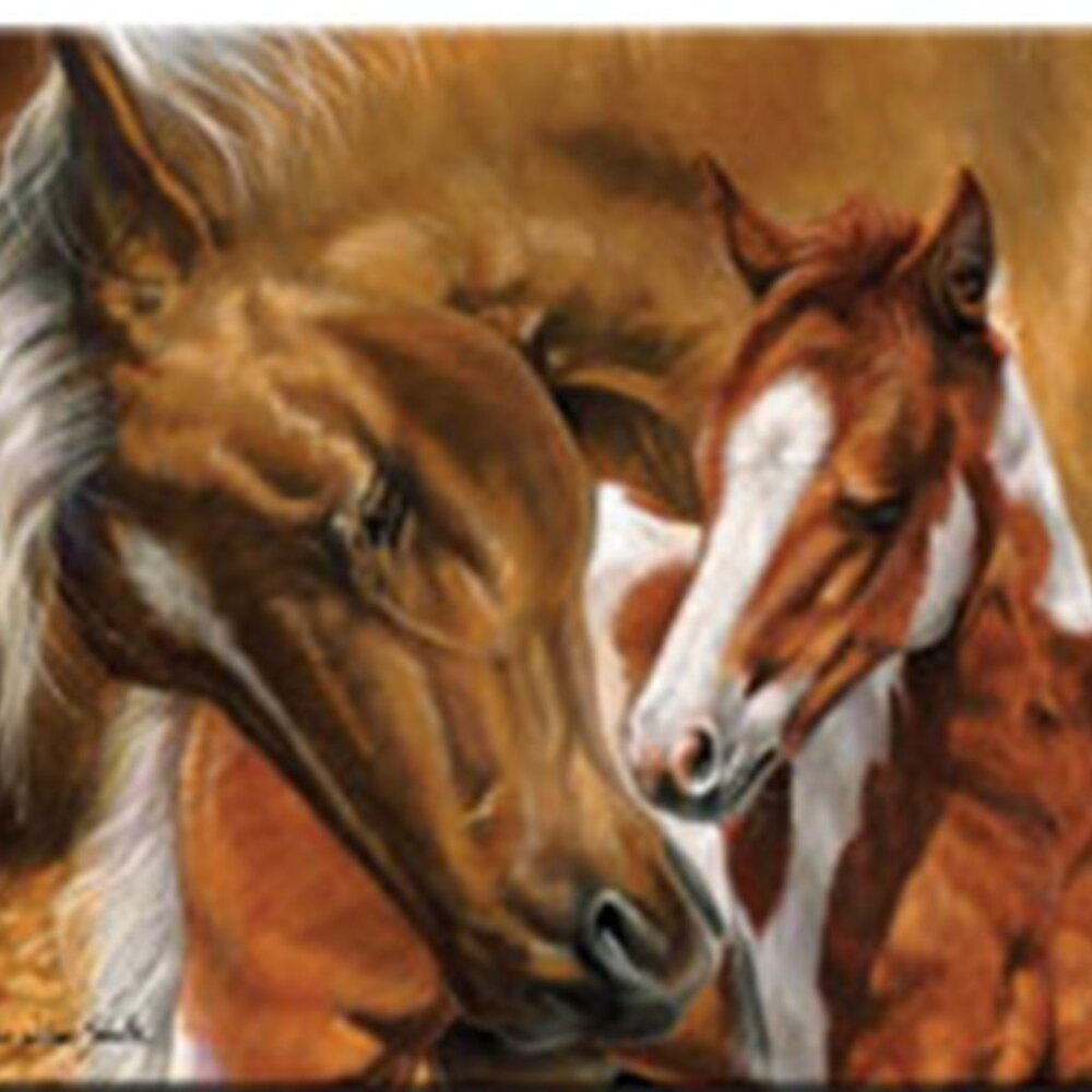 Horse Scene Cutting Board 16" wide x 12" tall Tempered Glass 017-788-F